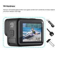 Szkło hartowane zabezpieczenie ekranu dla GoPro Hero 9 czarna osłona obiektywu folia ochronna Gopro9 Go pro akcesoria 3